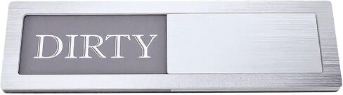 Haofy Clean Dirty Dishwasher Magnet 7x2 بوصة 304 لمسة نهائية من الفولاذ المقاوم للصدأ، لا تفتح غسالة الأطباق القذرة مرة أخرى من أجل هدية الترحيب بالمنزل (فضية) in Kuwait