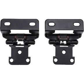 Acouto Overlay Cabinet Hinge Black Steel 1 2 Inch Self Closing Semi Wrap Spring Hinge RVs in Saudi Arabia