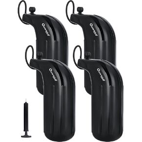 Low Freeboard Boat Fenders 5x16 inch Non-Roll Boat Bumpers for Docking,Comes with Ropes and Pump to Inflate,Marine-Grade Vinyl Protection for Bass/Ski/Bay Boats in Kuwait