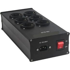 HiFi Audio AC Power Conditioner Purifier 6 Hold EU Socket Aluminum Power Filter in Kuwait
