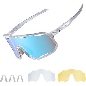 ROCKBROS Photochromic Sunglasses for Men Women,UV400 Protection Cycling Glasses,MTB Cycling Sports Sunglasses,3 Lenses in Kuwait