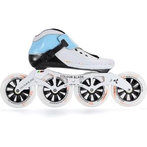 Pink Carbon Fiber Speed Skates 4x110mm for Adult Women Men, Professional Inline Racing Skates, ABEC-9 Bearings PU Wheels for Marathon & Trail in Kuwait