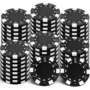 100 Pcs Poker Chips Bulk,1.37inch Blank Poker Chips for Custom Values,Ideal for Blackjack,Bingo,Card Night & Family Games in Kuwait