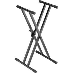 Double-X Keyboard Stand with Pull Lock – Adjustable Height, Heavy-Duty Metal Construction, 154 lb Capacity, Foldable, Non-Slip – For Digital Pianos, Stage Piano, MIDI Controller in Saudi Arabia
