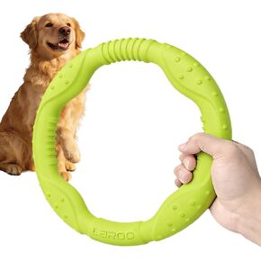 LaRoo Dog Toys for Large Dogs, Floatable Dog Flying Discs 3 Sizes Dog Tug Toy, Interactive Dog Toy Tug of War Ring Toy, Funny Fetch Dog Teething Toys in Kuwait