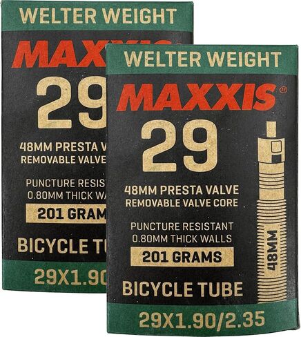 Maxxis 29" x 1.90-2.35" Welter Weight Bicycle Inner Tube | Presta or Schrader Valves | Removable Valve Core | Puncture Resistant | MTB Bike Tube in Kuwait