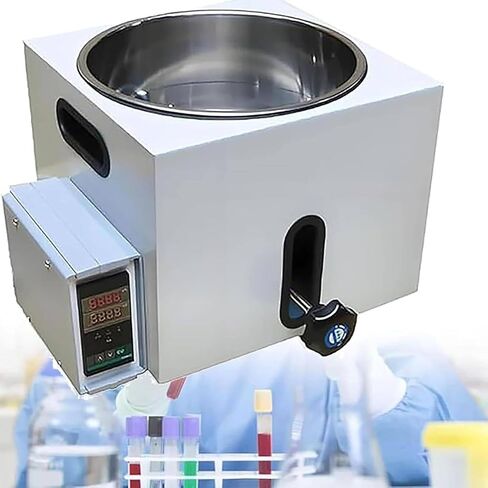 Digital Thermostatic Lab Water Bath,Lift Type Lab Water Bath,Constant Temperature Oil & Water Bath,LED Digital Heating Devices,Stainless Steel Liner,Temperature Control (2L) in Kuwait