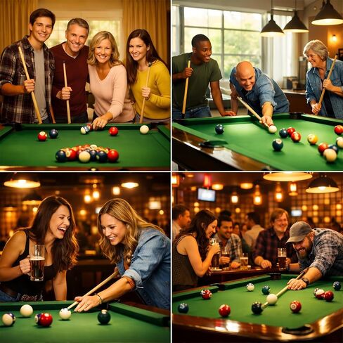 Black Billiards 9 Ball Diamond Pool Table Ball Rack, Plastic 9-Ball Pool Table Triangle Rack for Standard 2-1/4" Pool Balls, Pool Table Accessories for Home Game Room in Kuwait