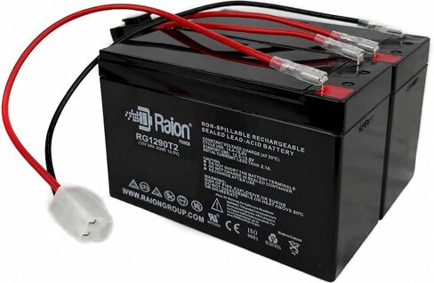 حزمة بطارية Raion Power 24V 9Ah لسكوتر Razor Pocket Mod Scooter E275 E300 E325 MX350، مجموعة استبدال SLA AGM ذات المدى الممتد مع حزام الأسلاك والصمام والموصل لبيلا وبيتي وبيسترو وديزي وبخار in Kuwait