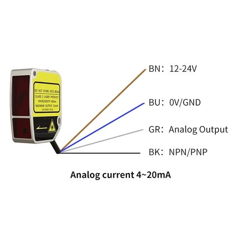 1PCS FLR-50-AA-M Digital Display Analog4-20mA Displacements Sensors Displacement Sensor Digital Lases in Kuwait