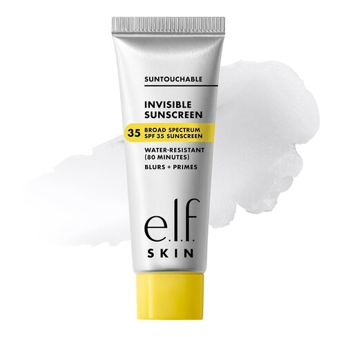 e.l.f. SKIN Suntouchable Invisible SPF 35, Lightweight, Gel-based Sunscreen For A Smooth Complexion, Doubles As A Makeup Primer, Vegan & Cruelty-Free, Packaging May Vary in Saudi Arabia