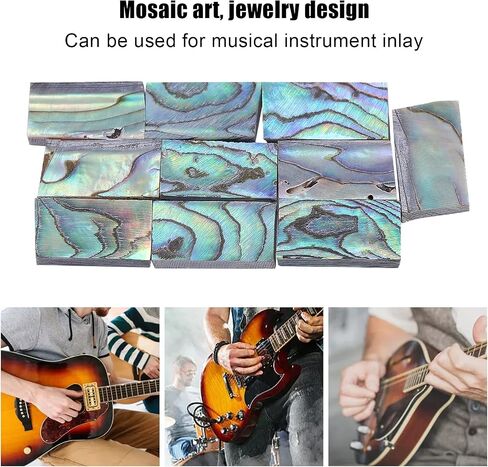 10Pcs Guitars Inlay Material,Guitar Fretboard Inlays Materials,Shell Inlay in Kuwait