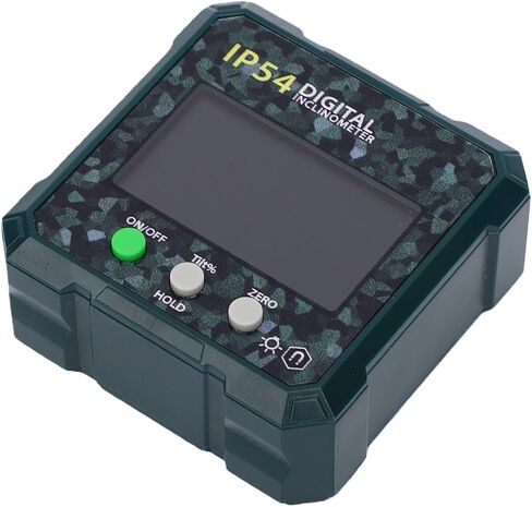 Digital Inclinometer with Backlit LCD and Magnetic Base, 4x90 Degree Measuring Range, IP54 Water, Data Hold Function for Precision Measurement in Saudi Arabia