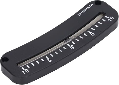 Zunate Tube Clinometer, Angle Inclinometer with -10 to 10 Degree Measurement Range and Clear Scale, ABS Material Tool with Fixing Hole for Horizontal Micro Testing in Kuwait