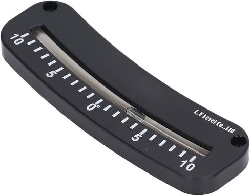 Bewinner Mini Tube Clinometer -10° to 0° to 10° Clear Scale Angle Inclinometer with Fixing Hole, ABS Horizontal Micro Angle Measurement Tool, Accurate Damping Fluid Level Gauge in Kuwait
