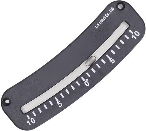 Bewinner Mini Tube Clinometer -10° to 0° to 10° Clear Scale Angle Inclinometer with Fixing Hole, ABS Horizontal Micro Angle Measurement Tool, Accurate Damping Fluid Level Gauge in Kuwait