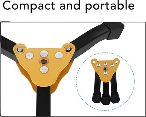 VINGVO Saxophone Stand Sax, Tripod Stand Woodwind Instrument, Foldable Portable with 3 Sturdy Iron Legs for Clarinet Flute Trumpet Oboe Piccolo in Kuwait