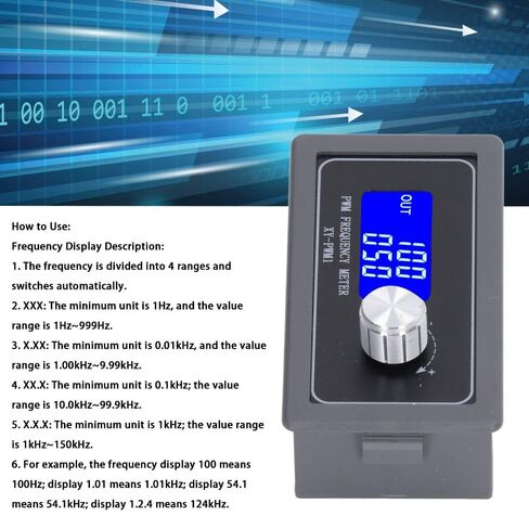 Frequency Generator PWM Square Wave Signal Pulse LCD Display DC 3.3V-30V 5-30mA 1Hz-150kHz Adjustable Stable Motor Driving Generator in Kuwait