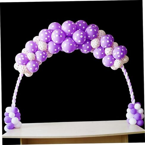 YARNOW Table Balloon Arch Kit with Stand and Clips, Portable Detachable Balloon Garland Display for Birthday and Graduation Party Decorations, 10 Poles with 2 Clips and 25 Rings Set in Kuwait
