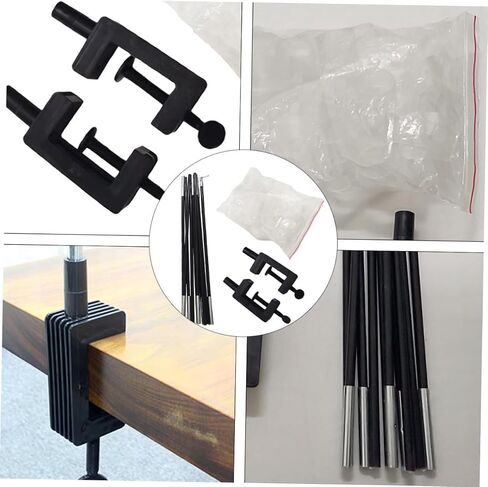 YARNOW Table Balloon Arch Kit with Stand and Clips, Portable Detachable Balloon Garland Display for Birthday and Graduation Party Decorations, 10 Poles with 2 Clips and 25 Rings Set in Kuwait