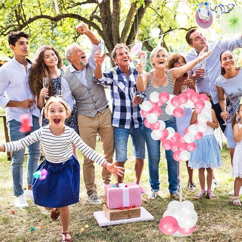 FAVOMOTO Balloon Column Stand Kit with Floor Base DIY Assemble Balloon Holder for Party Decorations Supplies in Kuwait