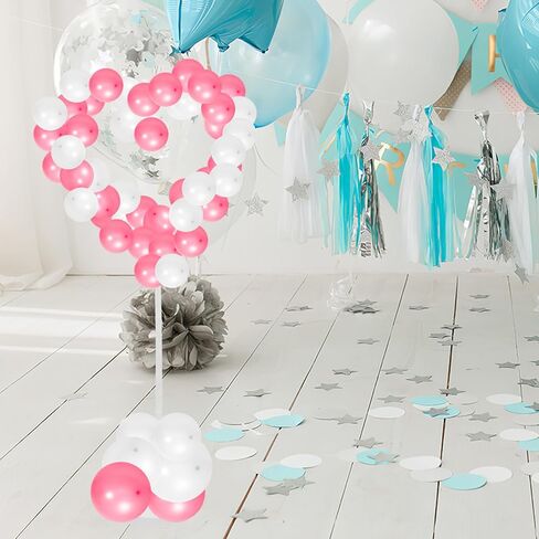 FAVOMOTO Balloon Column Stand Kit with Floor Base DIY Assemble Balloon Holder for Party Decorations Supplies in Kuwait