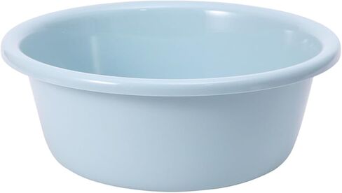 12 Inch Round Plastic Wash Basin, Washing Basin Thickened Large Capacity for Home Dormitory Bathroom, Lightweight Durable Easy Clean in Kuwait