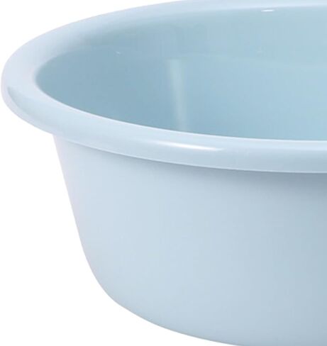 12 Inch Round Plastic Wash Basin, Washing Basin Thickened Large Capacity for Home Dormitory Bathroom, Lightweight Durable Easy Clean in Kuwait