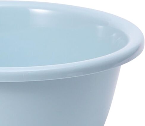 12 Inch Round Plastic Wash Basin, Washing Basin Thickened Large Capacity for Home Dormitory Bathroom, Lightweight Durable Easy Clean in Kuwait