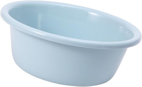 12 Inch Round Plastic Wash Basin, Washing Basin Thickened Large Capacity for Home Dormitory Bathroom, Lightweight Durable Easy Clean in Kuwait