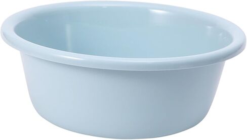12 Inch Round Plastic Wash Basin, Washing Basin Thickened Large Capacity for Home Dormitory Bathroom, Lightweight Durable Easy Clean in Kuwait