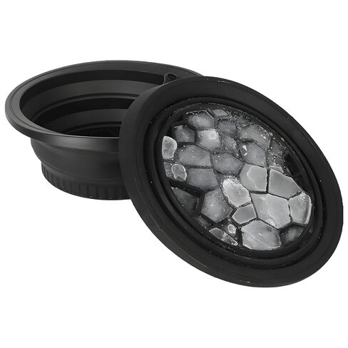 Silicone Bowl for Face Ice Bath, Foldable Facial Therapy Basin with Integrated Ice Cube Mold, Wall-Mountable and Travel-Friendly Design for Skin Care Routine in Kuwait