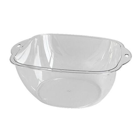 Face Basin Clear Wash Container Plastic Transparent Thickened Sturdy Stylish Simple Portable Lightweight Multipurpose for Home Dormitory Travel Daily Washing Foot Bath Laun (L) in Saudi Arabia