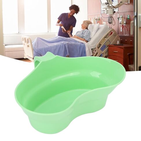 Emesis Basin with Handle, Wash Basin for Bedridden Patient, Elderly Care, Ergonomic Tray for Brushing Teeth in Bed, Medical Spit Bowl, Mouthwash Cup for Sick Person Daily Oral Hygiene in Kuwait