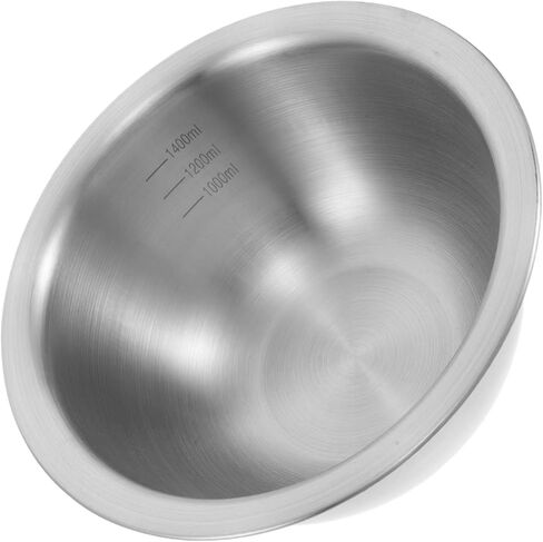 Housoutil Stainless Steel Gold Panning Basin 1400ml, Entry-Level Gravel Mining Tool and Ornament Cleaning Bowl for Raw Ore Sorting and Rough Gold Collecting in Saudi Arabia