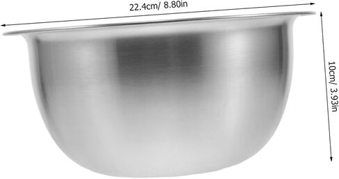 Housoutil Stainless Steel Gold Panning Basin 1400ml, Entry-Level Gravel Mining Tool and Ornament Cleaning Bowl for Raw Ore Sorting and Rough Gold Collecting in Saudi Arabia