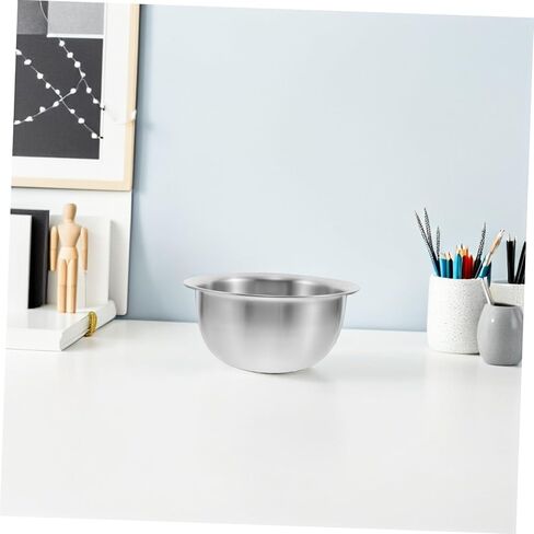 Housoutil Stainless Steel Gold Panning Basin 1400ml, Entry-Level Gravel Mining Tool and Ornament Cleaning Bowl for Raw Ore Sorting and Rough Gold Collecting in Saudi Arabia