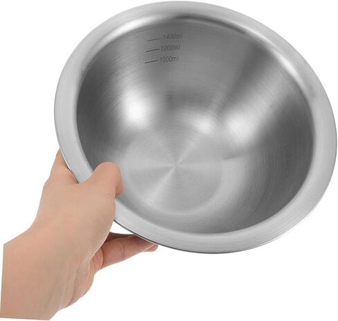 Housoutil Stainless Steel Gold Panning Basin 1400ml, Entry-Level Gravel Mining Tool and Ornament Cleaning Bowl for Raw Ore Sorting and Rough Gold Collecting in Saudi Arabia