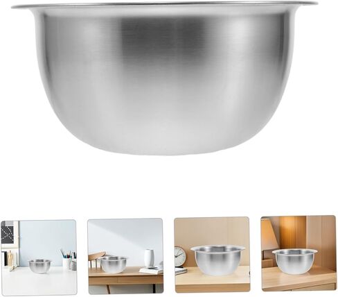Housoutil Stainless Steel Gold Panning Basin 1400ml, Entry-Level Gravel Mining Tool and Ornament Cleaning Bowl for Raw Ore Sorting and Rough Gold Collecting in Saudi Arabia