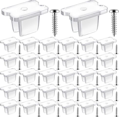 400 Pcs Waterproof LED Strip Mounting Clips Holder, Neon Rope Light Mounting Brackets Bulk Neon Mounting Clips Fixing Clamps Holder with Screws for 5mm to 6mm LED Strip Lighting in Kuwait