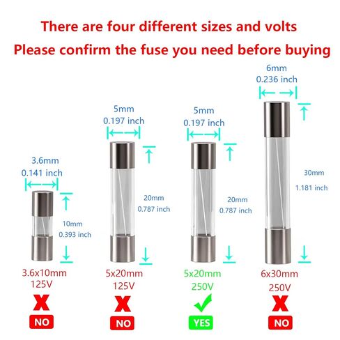 T3.15AL250V 20 Pcs 5x20mm Slow Blow Glass Fuse 3.15A 250V 0.2 x 0.78 inch time delay Fuse in Kuwait
