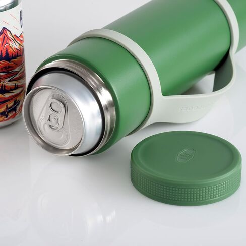 GSI Outdoors 2 Can Cooler، أنبوب مزدوج معزول يناسب 2 × 12 أونصة. علب البيرة والصودا للسفر in Kuwait