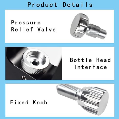 DEDEPU Scuba Adapter, 8mm PCP Scuba Tank Adapter, Diving Air Cylinder Refill Adapter Paintball Fill Adapter, Up to 4500 Psi High Pressure, Aluminium Alloy in Kuwait