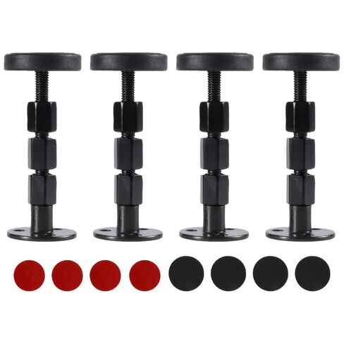 Bed Headboard Stopper, Adjustable 3.3-4.3 in / 84-110 mm, Metal Bed Headboard Support Brackets with Anti-Noise Pads and Double-Sided Tape, Wall Protector in Kuwait