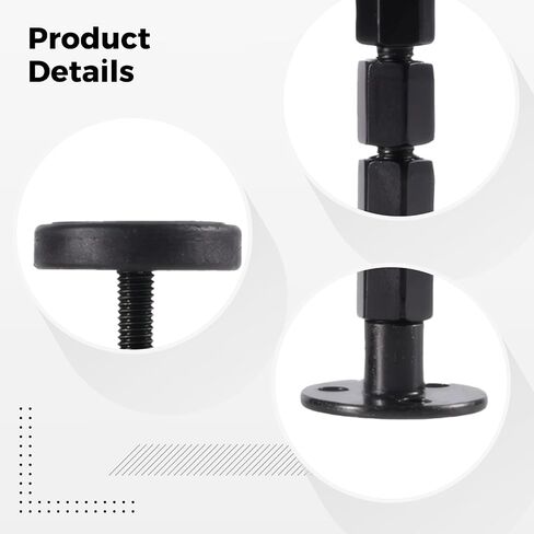 Bed Headboard Stopper, Adjustable 3.3-4.3 in / 84-110 mm, Metal Bed Headboard Support Brackets with Anti-Noise Pads and Double-Sided Tape, Wall Protector in Kuwait