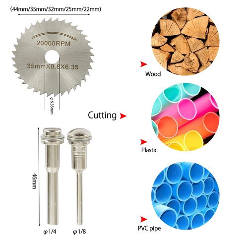 32pcs Mini HSS Circular Saw Blade Resin Cut-Off Woodworking Cutting Discs Diamond Metal Saw Blades for Rotary Tools in Kuwait