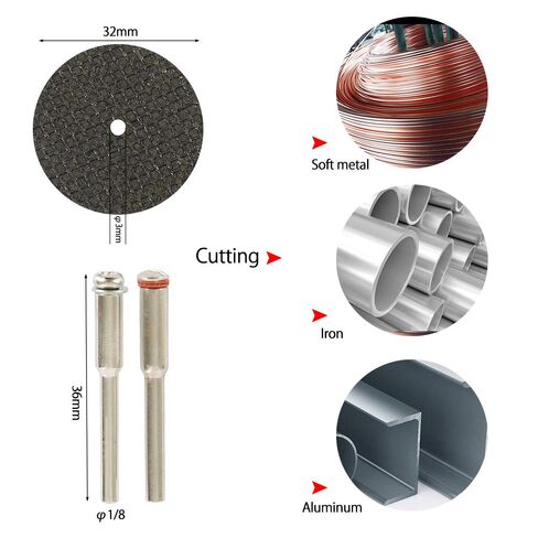 32pcs Mini HSS Circular Saw Blade Resin Cut-Off Woodworking Cutting Discs Diamond Metal Saw Blades for Rotary Tools in Kuwait