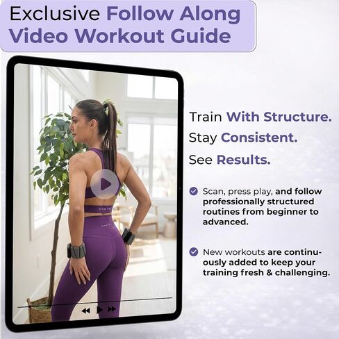Pilates Ring Kit with Video Workout Guide, Studio Grade Anti-Deformation Pilates Kit with Ankle Weights for Women, Pilates Equipment Set for Beginner with Pilates Essentials kit for Women in Kuwait