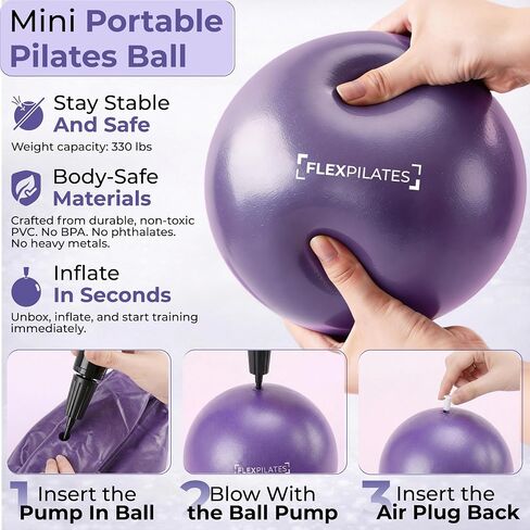 Pilates Ring Kit with Video Workout Guide, Studio Grade Anti-Deformation Pilates Kit with Ankle Weights for Women, Pilates Equipment Set for Beginner with Pilates Essentials kit for Women in Kuwait