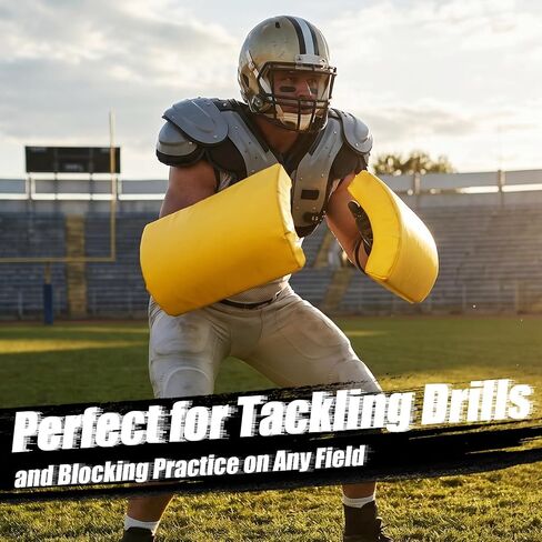 Tinideya Curved Football Forearm Shield Blocking Pad Weatherproof PVC Football Forearm Blocking and Sparring Training Pads Denser Softer Foam Training Equipment for Coaches Backs Team Drills Running in Kuwait